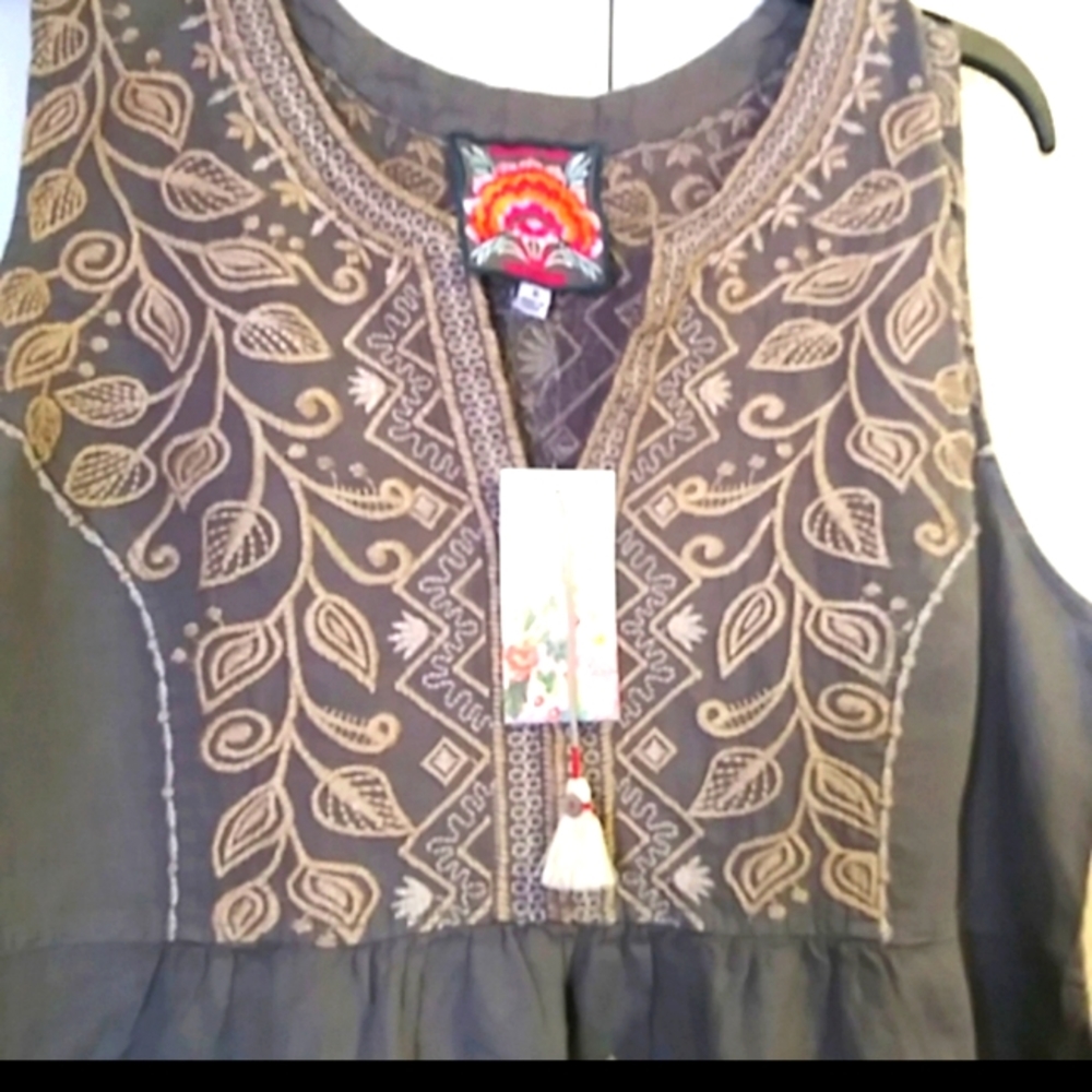 Johnny Was Tasya Embroidered Dress